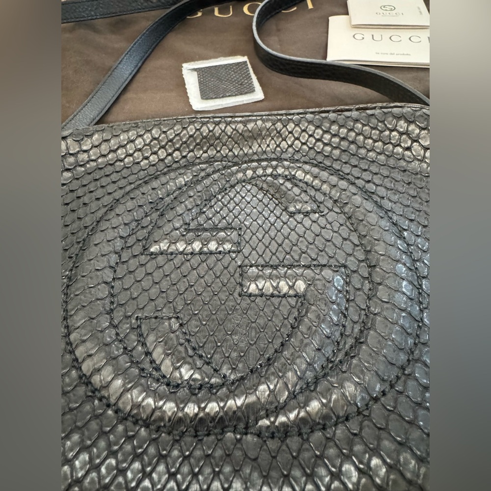 Gucci Python Soho Disco Bag - image 4